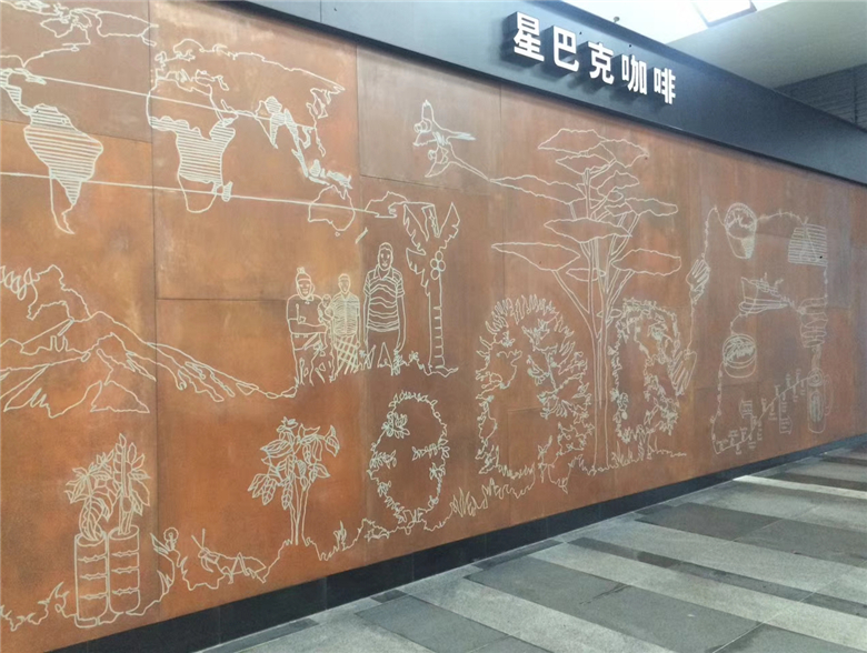 松山湖管委会耐候钢幕墙